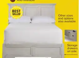 Leon's San Mateo 3-Piece Queen Storage Bed-Antique White offer