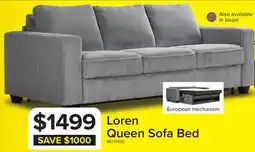 Leon's Loren Queen Sofa Bed - Grey offer