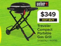 Leon's Weber Traveler Compact Portable Gas Grill - 1501741 offer