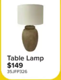 Leon's Fresh Perspective Ceramic Bedroom Table Lamp - Light Brown and White offer