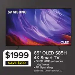 Leon's Samsung 65 OLED S85H 4K Vision AI Smart TV - QN65S85HAEXZC offer