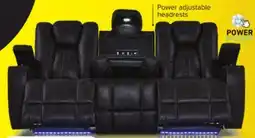 Leon's San Antonio Dual Power Reclining Sofa - Grey offer