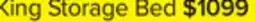 Leon's Silverstone 3-Piece Queen Storage Bed - Mist Grey offer