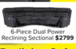 Leon's Haven 6-Piece Dual Power Reclining Sectional - Grey offer