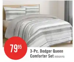 The Brick Dodger 3-Piece Queen Comforter Set – Grey and White offer