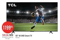 The Brick TCL 85 S551G LED 4K UHD Smart Google TV (85S551G-CA) offer