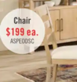 The Brick Aspen Dining Chair with Fabric Seat, Slat-Back - Natural offer