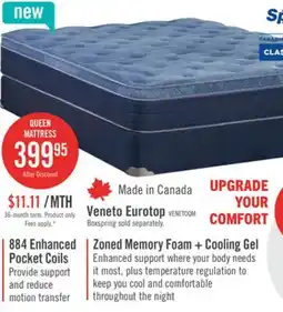 The Brick Springwall Veneto Eurotop Medium Queen Mattress offer