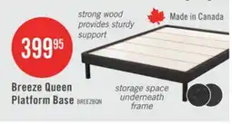 The Brick Breeze Queen Platform Base - Dark Grey offer