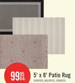 The Brick 5' x 8' Patio Rug offer