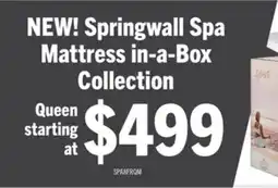 The Brick Springwall Spa 8 Firm Smooth Top Queen Mattress in a Box offer