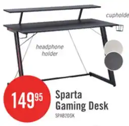 The Brick Sparta Gaming Desk - Black offer