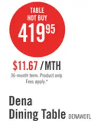 The Brick Dena Dining Table with 42-60W Extension, Round - Dove Grey offer