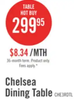 The Brick Chelsea Dining Table, 48W Round - Walnut Brown offer
