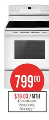 The Brick Amana 4.8 Cu. Ft. Electric Range - White - YAER6303MFW offer
