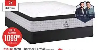 The Brick Scott Living Berwick ET Medium Queen Mattress offer