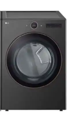 The Brick LG 7.4 Cu. Ft. Smart Electric Dryer with Steam - Black Steel - Stackable - DLEX6500B offer