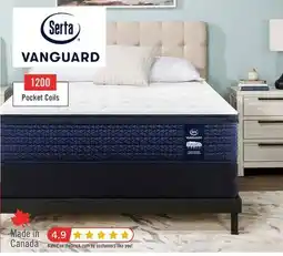The Brick Serta Vanguard Stonebridge Eurotop Medium Queen Mattress offer