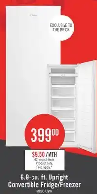 The Brick Midea 6.9 Cu. Ft. Convertible Upright Refrigerator-Freezer - MRU07B3AWW offer