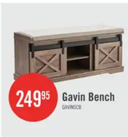 The Brick Gavin 47.25 Bench with Shoe Storage - Hazelnut offer
