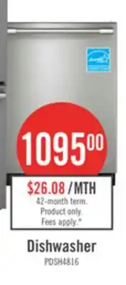 The Brick Frigidaire Professional 24'' 45 dBA Top Control Dishwasher – Stainless Steel - PDSH4816BF offer