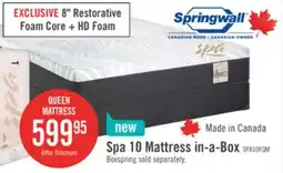 The Brick Springwall Spa 10 Firm Smooth Top Queen Mattress in a Box offer