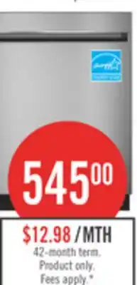 The Brick GE 24 51 dBA Built-In Dishwasher with Piranha Hard Food Disposer - Stainless Steel - GDT225SSLSS offer