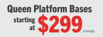 The Brick Queen Platform Bases offer