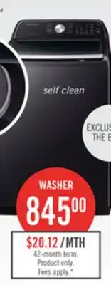 The Brick Samsung 5.4 Cu. Ft. Top-Load Washer - Black Stainless Steel - WA46CG3505AVA4 offer