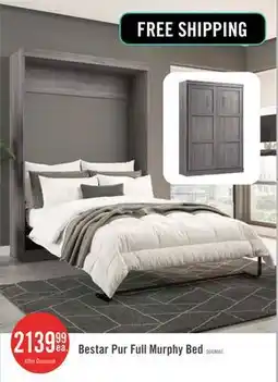 The Brick Bestar Pur Full Murphy 59-Inch Wall Bed - Bark Grey offer