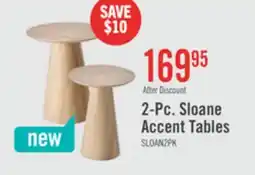 The Brick Sloane 2-Piece Round Accent Table – Weathered White offer