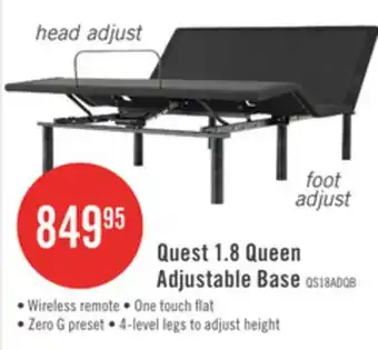 The Brick Quest 1.8 Queen Adjustable Base offer