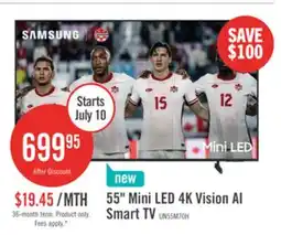 The Brick SAMSUNG 55 M70H Mini-LED 4K Smart Tizen TV (UN55M70HAFXZC) – 2026 Model offer