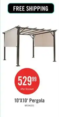 The Brick 10' X 10' Pergola Kit Metal Frame Gazebo &canopy Cover Patio Furniture Shelter offer