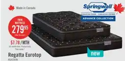 The Brick Springwall Advance Regatta Eurotop Medium Twin Mattress offer