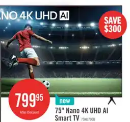The Brick LG 75 NU700 NANO UHD 4K Smart TV (75NU700BPUA.ACC ) – 2026 Model offer