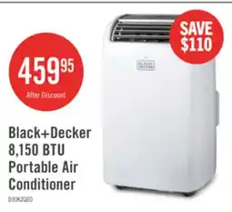The Brick Black+Decker 8,150 BTU Portable Air Conditioner - BPT08WTB offer