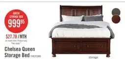 The Brick Chelsea Platform Storage Bed with Headboard & Frame, Cherry Brown - Queen Size offer
