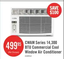 The Brick CWAM Series Commercial Cool Window Air Conditioner 10,000 BTU, CWAM10W6C, White Air Conditioner Room offer