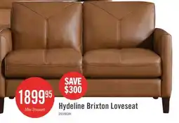 The Brick Hydeline Brixton Leather Loveseat - Brown offer
