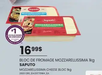 Wholesale Club BLOC DE FROMAGE MOZZARELLISSIMA offer