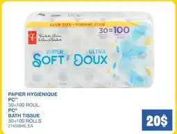 Wholesale Club PAPIER HYGIÈNIQUE, 30=100 ROUL offer