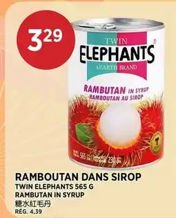 Kim Phat TWIN ELEPHANTS RAMBUTAN IN SYRUP offer