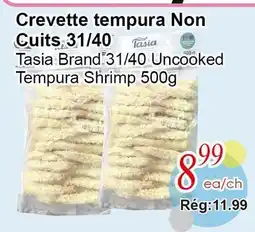 Marche C&T Tasia Brand 31/40 Uncooked Tempura Shrimp offer