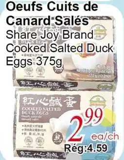 Marche C&T Oeufs Cuits de Canard Salés offer