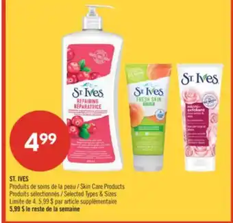 Pharmaprix ST. IVES Skin Care Products offer