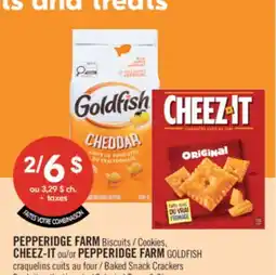 Pharmaprix PEPPERIDGE FARM Cookies, CHEEZ-IT or PEPPERIDGE FARM GOLDFISH Baked Snack Crackers offer