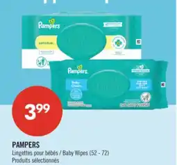 Pharmaprix PAMPERS Baby Wipes offer