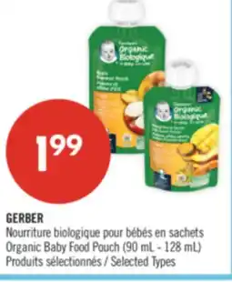 Pharmaprix GERBER Organic Baby Food Pouch offer