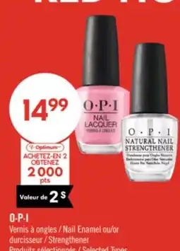 Pharmaprix O·P·I Nail Enamel or Strengthener offer